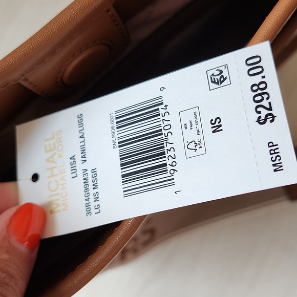 Michael Kors Cream and Brown Crossbody Bag - Picture 12 of 14